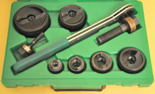 Greenlee slug buster knockout punch kit model 7238sb 1/2&#034;- 2&#034; size wrench driver for sale