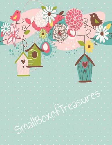 Erin Condren Planner Birdhouses Front &amp; Back Cover Set