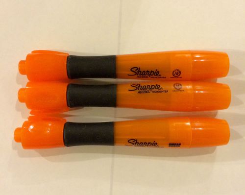 Sharpie Accent Highlighter 21975- Orange- Chisel Tip- 3 each