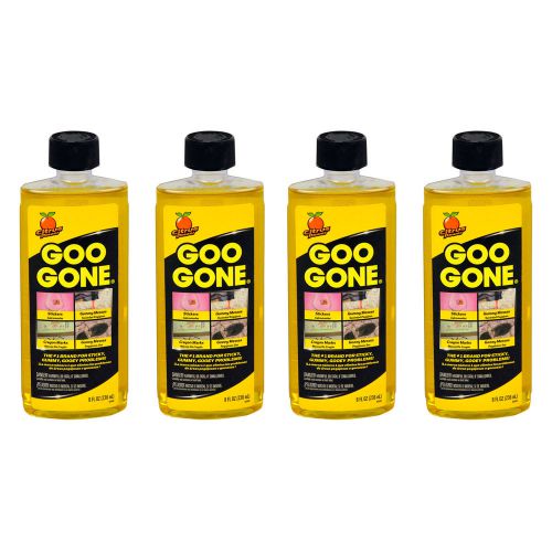 Goo Gone GG12 8 Ounce Citrus Power Multi-Purpose Liquid Surface Cleaner, 4-Pack