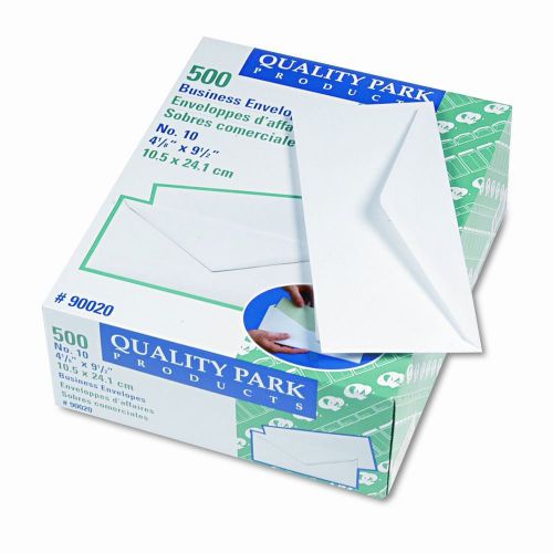 Quality Park Products Business Envelope, Contemporary, #10, White, 500/box