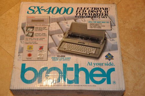 Brand New  Brother SX-4000 Electronic LCD Display Typewriter with Dictionary