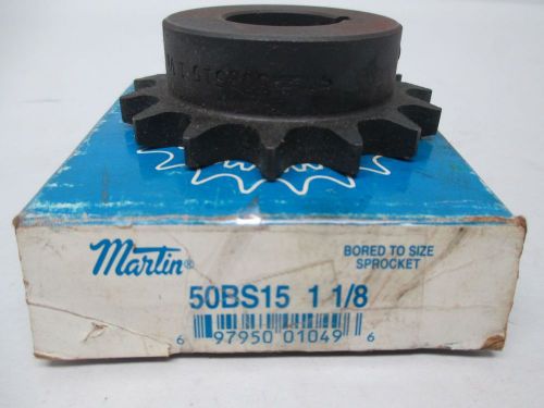 NEW MARTIN 50BS15 1 1/8 CHAIN SINGLE ROW 1-1/8 IN SPROCKET D275459