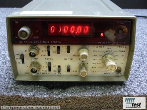 Agilent hp 5300a measuring system w/ 5304a timer/counter  id #24165 test for sale
