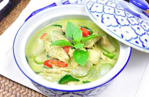 Thai Food  Green Curry Chicken Meal Cuisine Recipe DIY Delicious  Set 7