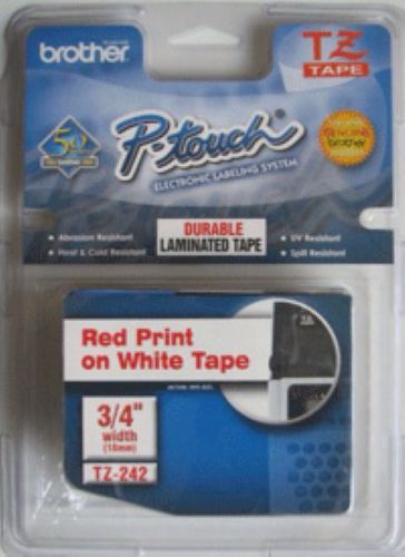 Brother P-Touch TZ-242 Tape TZ242 / Ptouch Tape TZE242 TZe-242 *Genuine Brother*