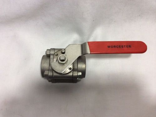 NEW WORCESTER 1 1/2&#034; STAINLESS BALL VALVE 4466TVSE R21 CWP 1000