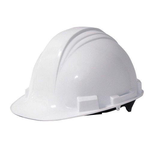 Hard hat, frtbrim, slotted, 4ratchet, white a59r010000 for sale