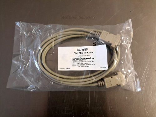 CardioDynamics 6&#039; Null Modem Cable BZ-4518 RS232 Monitoring