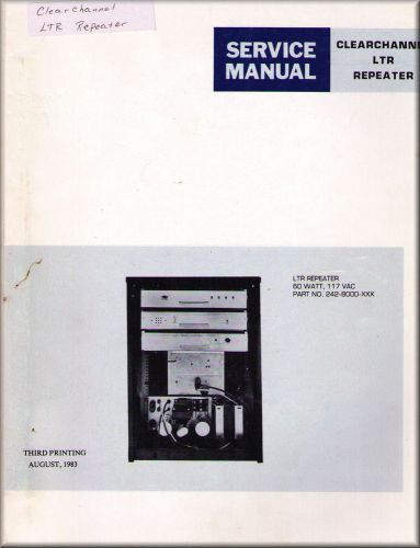 Johnson Service Manual CLEARCHANNEL LTR REPEATER