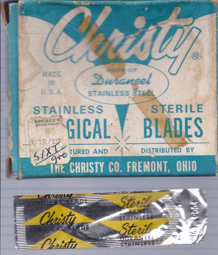 Lot of 38 CHRISTY SURGICAL BLADES Factory Sealed w/Box
