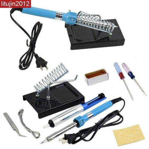 9 in1 diy electric soldering iron starter tool kit set with iron stand 80r for sale
