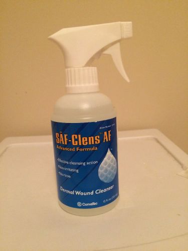 NEW Convatec SAF-Clens AF Dermal Wound Cleanser- 12oz Spray Bottle, Each