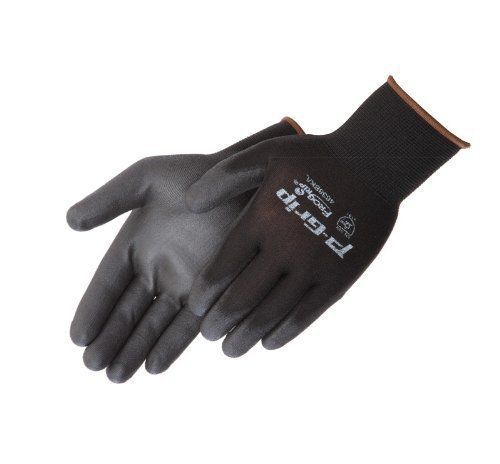 Polyurethane coated glove nylon/polyester shell  Black size L (Pack of 12)