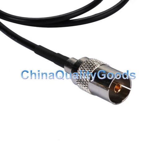 Custom RF Cable Assembly Fakra Jack &#034;A&#034; straight to TV Jack straight 20cm RG174