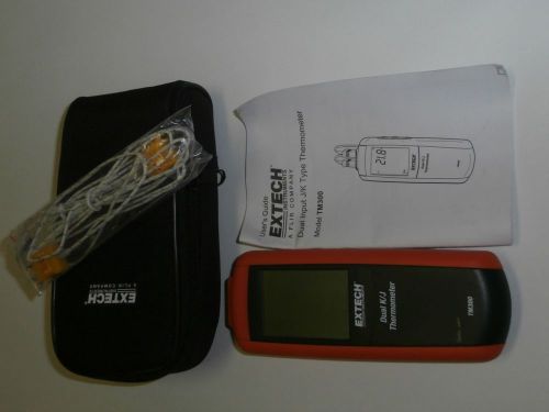 Extech tm300 type k/j dual input thermometer for sale