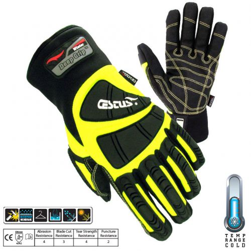 Cestus deep grip winter impact glove #5056-l, hi-viz, waterproof membrane for sale
