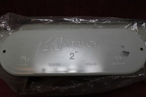 Kraloy 078133 2&#034; pvc c conduit body, cover and gasket new for sale