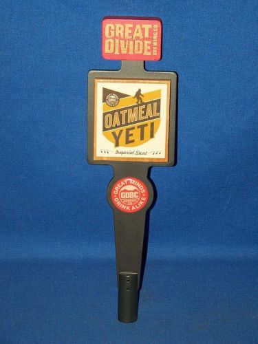 Great Divide Brewing Co. Oatmeal Yeti Imperial Stout  Beer Tap Handle