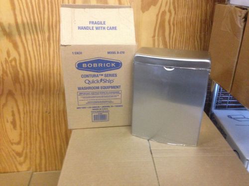 Bobrick b-270 stainless steel sanitary napkin disposal for sale