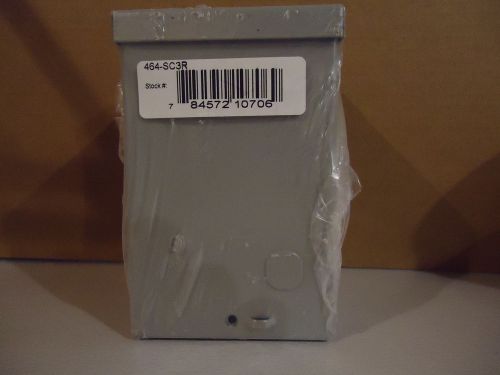 Weatherproof Grey Enamel screw cover Junction Box Type 3R - 464-sc3R