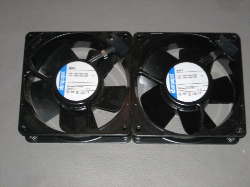 New ebm papst axial compact fan 4600 z 115v 4600z 119 x 119 x 38 mm 115v lot of2 for sale