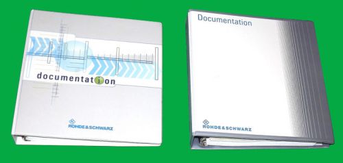 NEW Rohde Schwarz FSP38 Spectrum Analyzer Manual 1/2 &amp; 2/2 Operating Book Guides