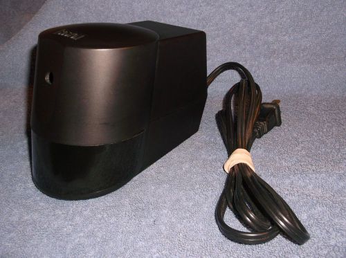 BOSTON ELECTRIC PENCIL SHARPENER MODEL 21 BLACK - MADE IN USA - NICE
