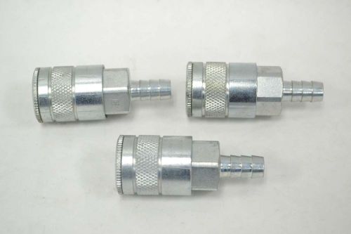 Lot 3 new parker 14-5b steel quick coupler fitting body 3/8in barb b352468 for sale