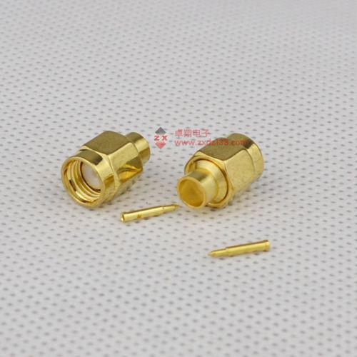10Pcs SMA male plug solder semi-rigid RG405 0.086&#034; RF connector