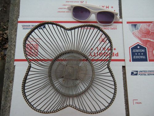 Stainless steel wire basket clover shape 8 in. x 8 in. x 3 in. deep for sale