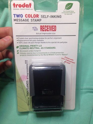 True That To Color Self Inking RECEIVED Message Stamp New