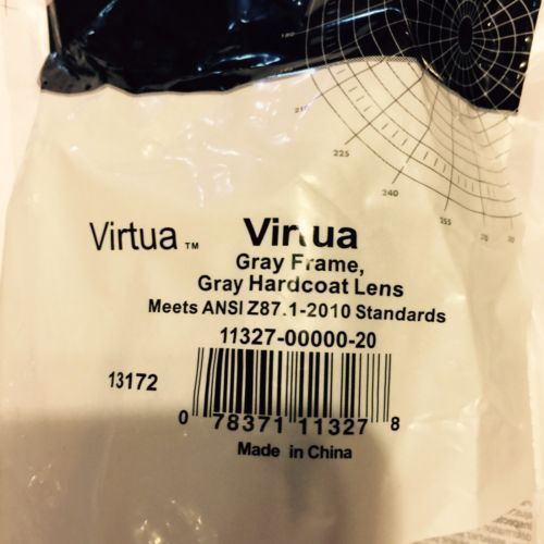 3m virtua protective eyewear 11327-00000-20 gray hard coat lens  (pack of 20) for sale