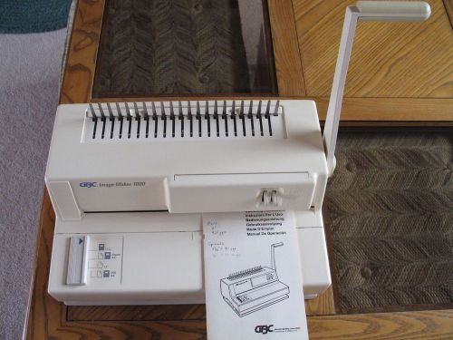 GBC Image-Maker 1000 Comb Binding Machine USED. WILL SHIPon request,read auction