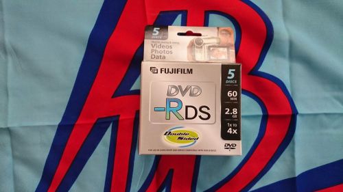 50 FUJI 80MM (MINI) DVD-R 2.8GB 60 MIN W/ CASES - RETAIL PACK - Double Sided