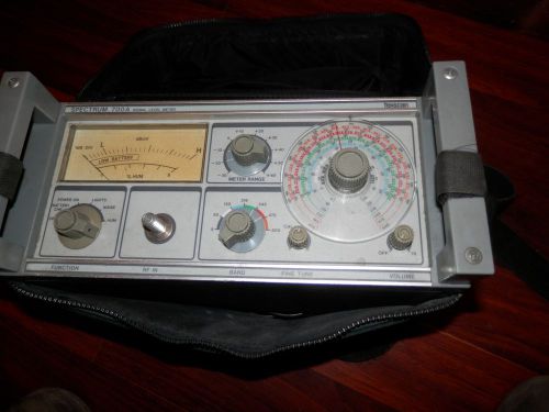 TEXSCAN SPECTRUM 700A SIGNAL LEVEL METER W/CASE.POWERS UP.