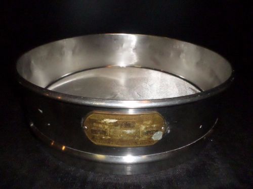 Newark 12&#034; stainless steel no. 80 full height test sieve, 0.177mm / 0.0070&#034; hole for sale
