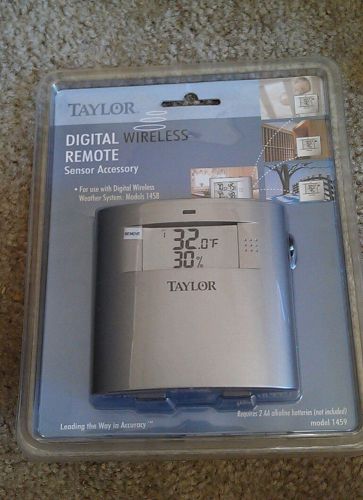 TAYLOR Wireless Multizone Thermometer, Stand or Wall Mount, Digital LCD - 1459