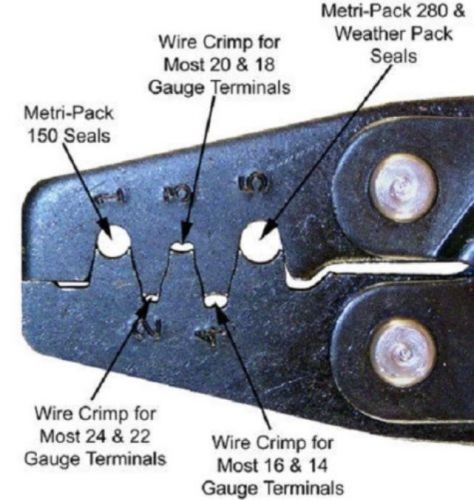 Metripack - weatherpack crimper tool for delphi packard connectors for sale