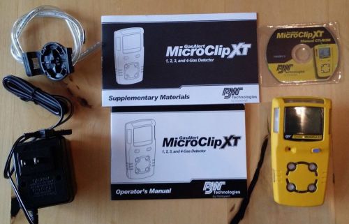 New bw technologies micro clip xt portable multi 4 gas detector o2 lel h2s co for sale