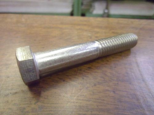 (1) 1/2-13 X 3&#034; HEX CAP SCREW BOLT PARTIAL THREAD S/S F593C #57959