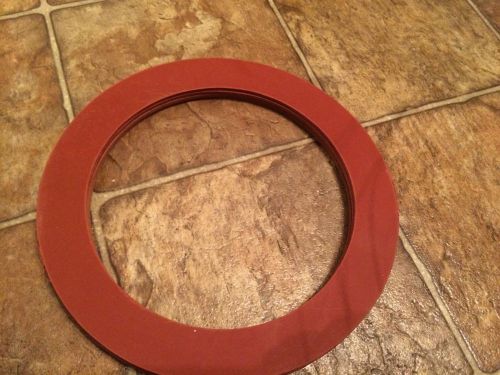 Red Rubber SBR Gasket 1/8&#034; thick 5-3/8&#034; OD X 3-1/2&#034; ID Ring Gasket 1Pcs