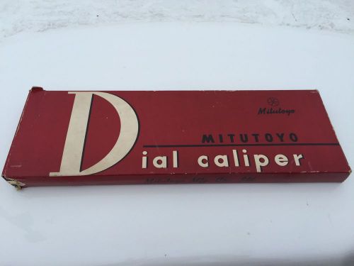 Mitutoyo 0&#034; to 12&#034; Dial Caliper in Box #505-258 Stainless Steel Japan