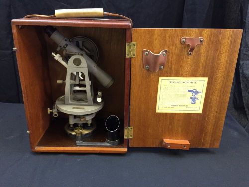 Warren Knight WK 32 Antique Survey Instrument in Original Wood Box with Tripod