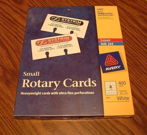 Avery Laser/Ink Jet- Small Rotary Cards package of  400-New