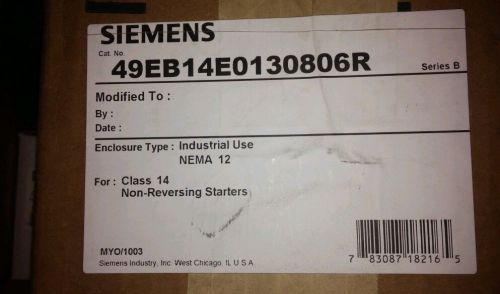 Siemens 49EB14E0130806R ENCLOSURE