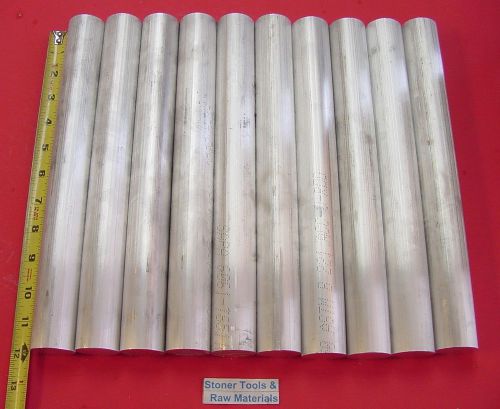 10 pieces 1-3/8&#034; aluminum 6061 round rod 12&#034; long stock new sold bar t6511 1.375 for sale