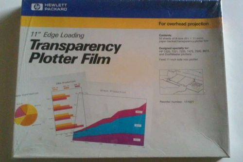 HP 8.5&#034; x 11&#034; Edge Loading Transparency Plotter Film