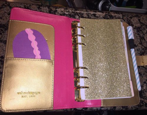 Personal Planner Size Dashboard Gold Glitter Webster Pages, Filofax?