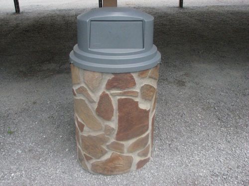 Concrete Trash Can